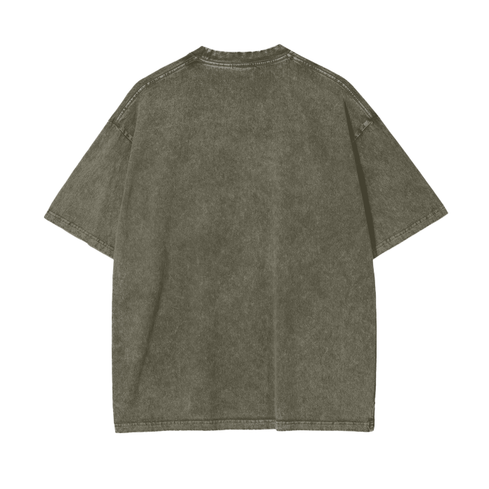 Acid Wash Oversize T-Shirt (Plain Logo)